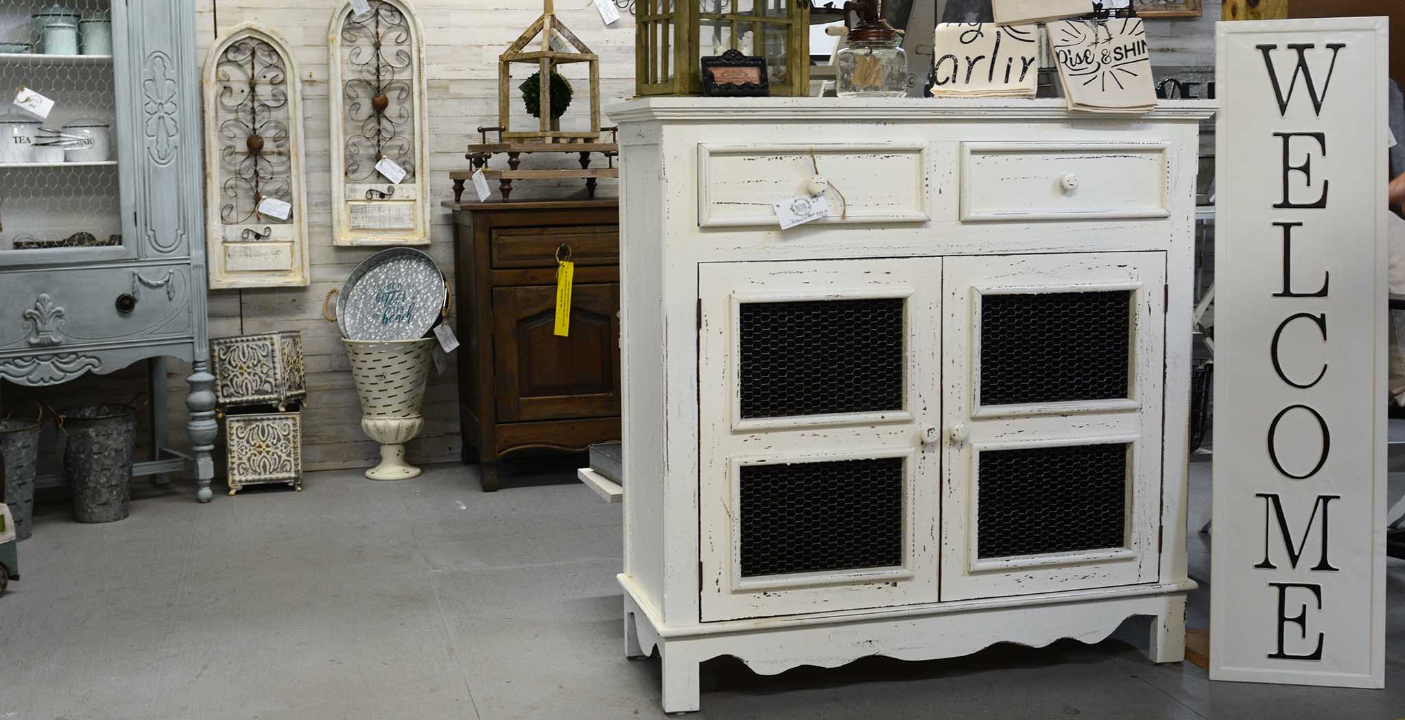 Antique furniture, Southern country style as usually found in Fairhope and Daphne houses and cottages.